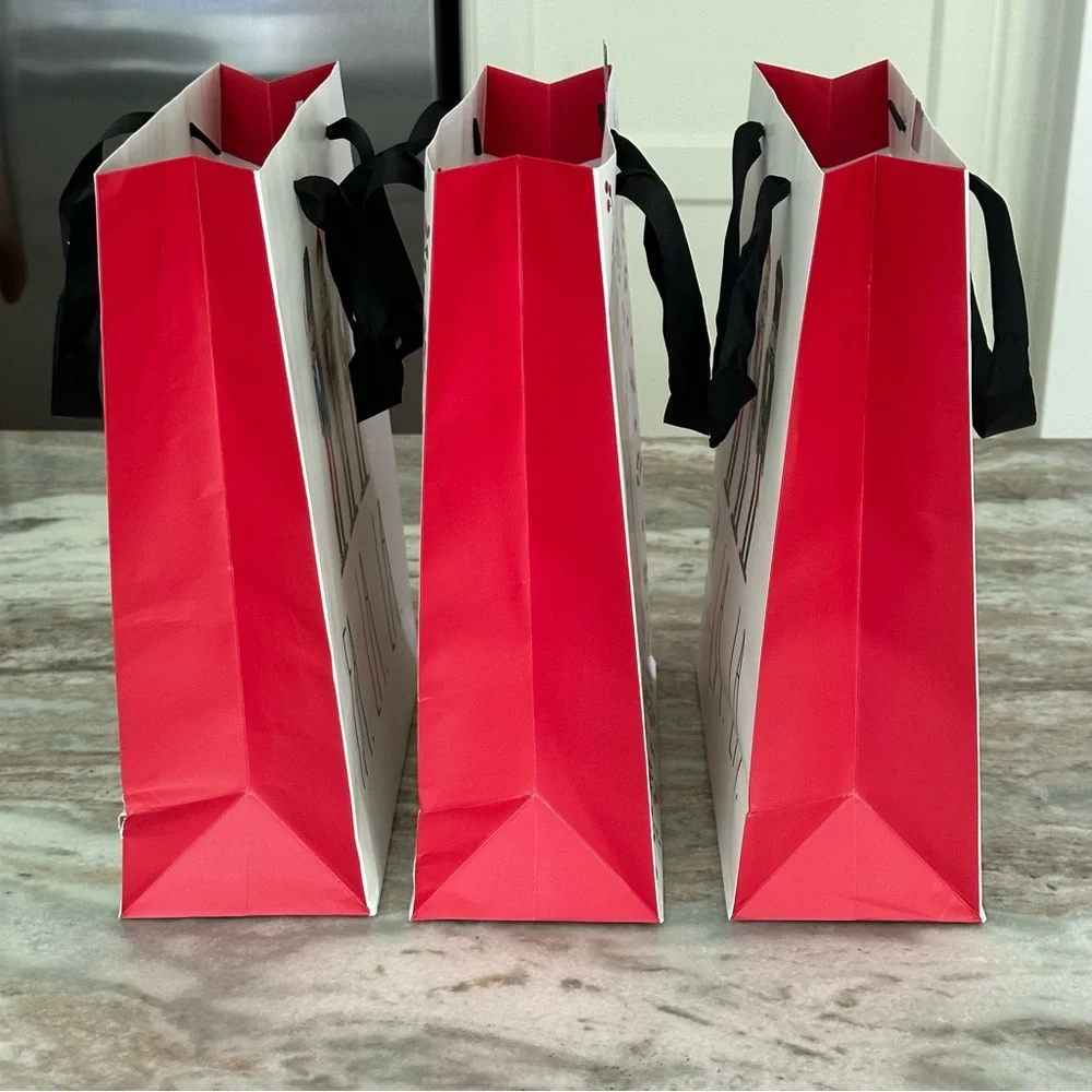 Rae Dunn Nutcracker Merry Christmas Gift Bags Set of 3 - Holiday Gift Wrapping